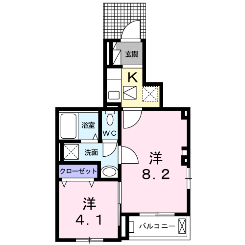 ヴァンベールⅢ 101号室の画像