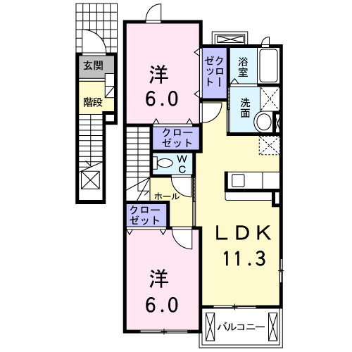 フェリーチェⅠ201号室の画像