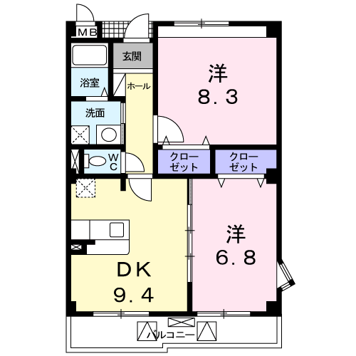 シェル・ブルー301号室の画像