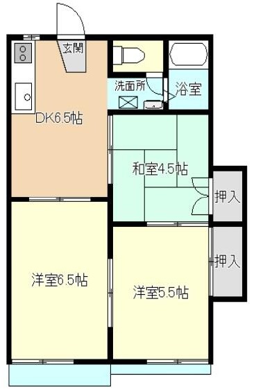 渋谷コーポB203号室の画像