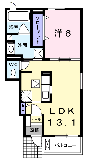 ハピナスⅡ103号室の画像