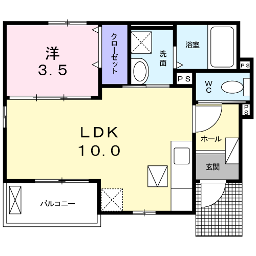 ニューカレント101号室の画像