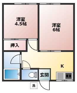 ハイツやまぎわ203号室の画像
