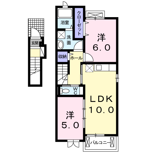 アルコバレー二Ⅱ201号室の画像