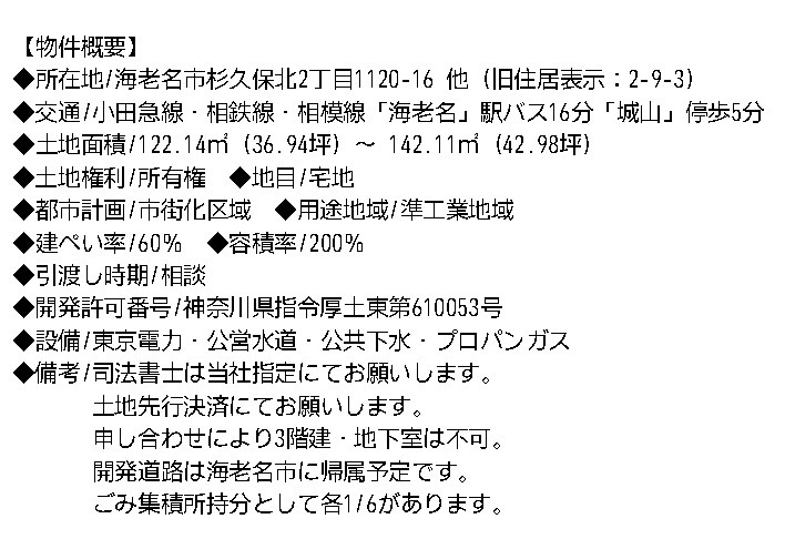 海老名市杉久保北の画像