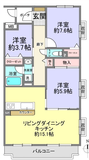 クリオ平塚弐番館の画像