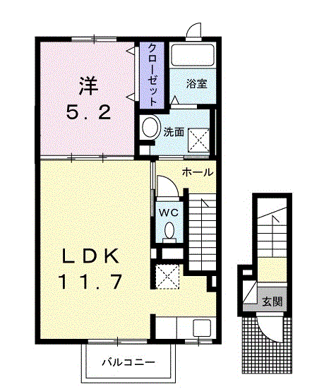 シャルメゾン　203号室の画像