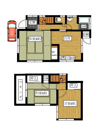 岡田貸家の画像