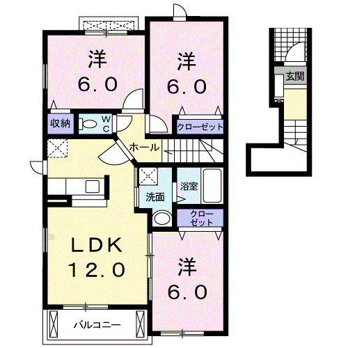 クレストガーデンⅠ204号室の画像